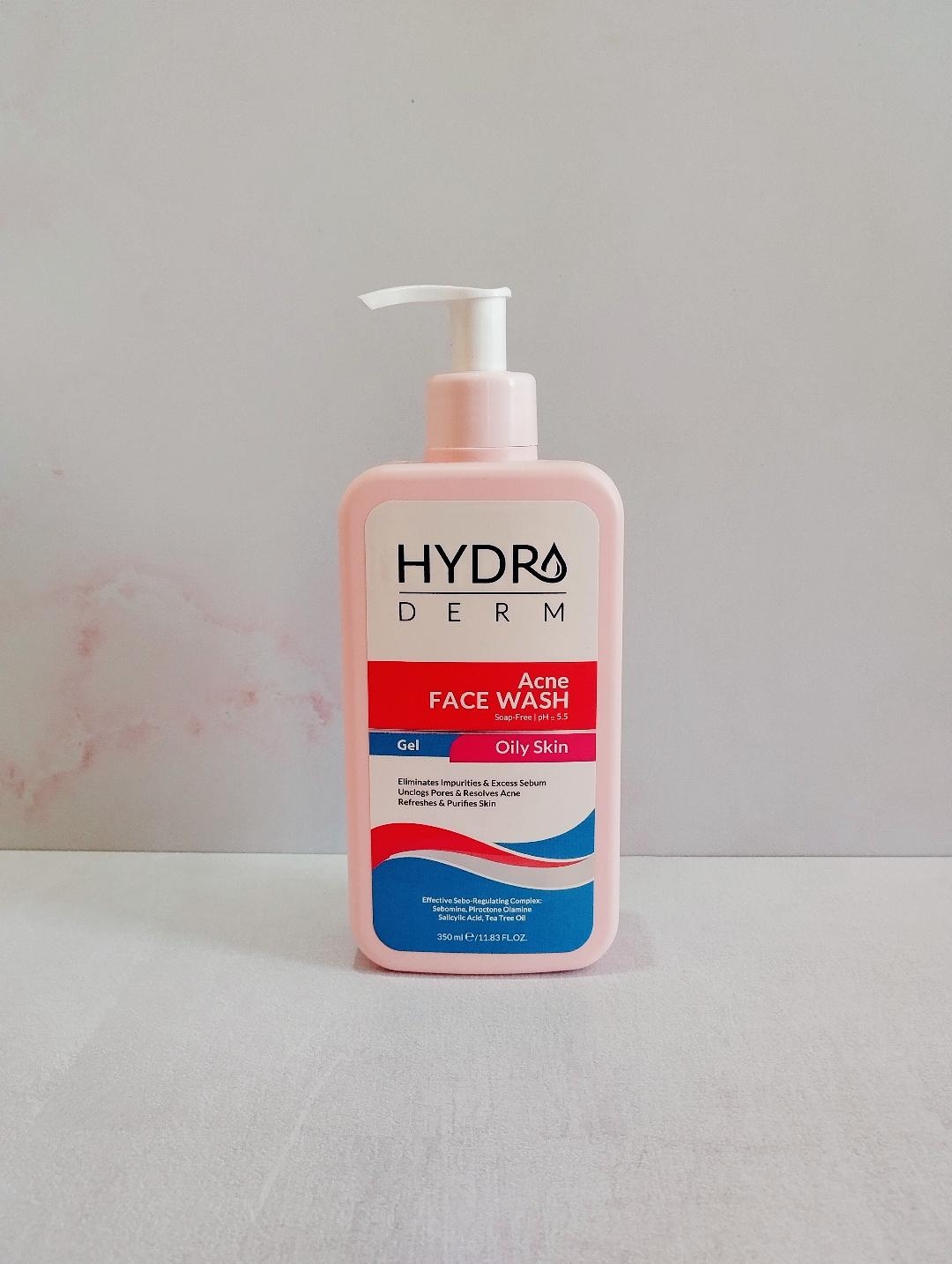 ژل شست و شوی پمپی هیدرودرم مخصوص پوست چرب و جوش دار